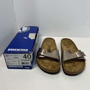 BIRKENSTOCK Madrid BS Sandals shoes NWT size 40 or women's US size 9 men’s 7